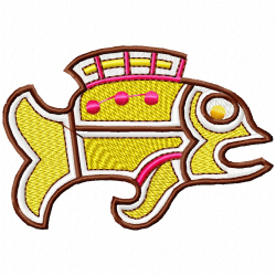 Fishes Embroidery Design 10 Fishes Embroidery Design 10